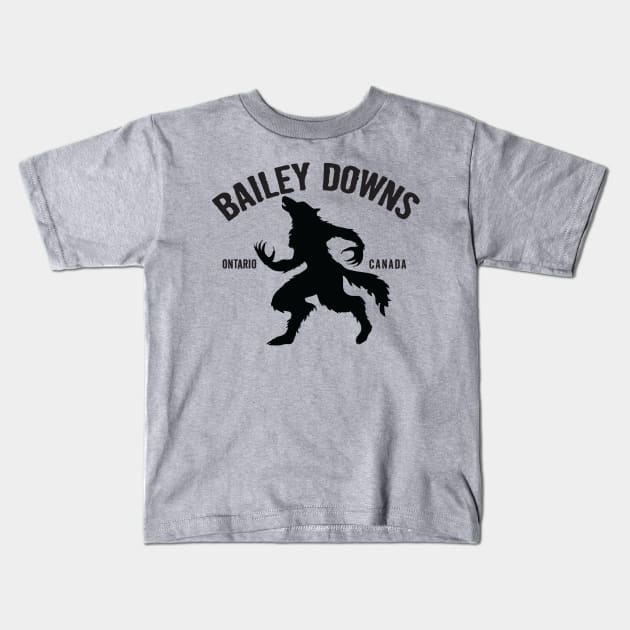 Bailey Downs Kids T-Shirt by MindsparkCreative